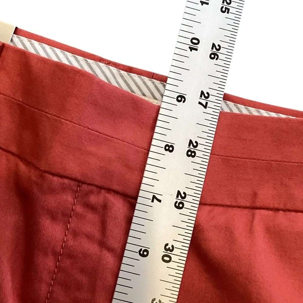 J.‎ Crew City Fit Cotton Chino Broken In Shorts, Size 4 Style 36234 Sienna NEW